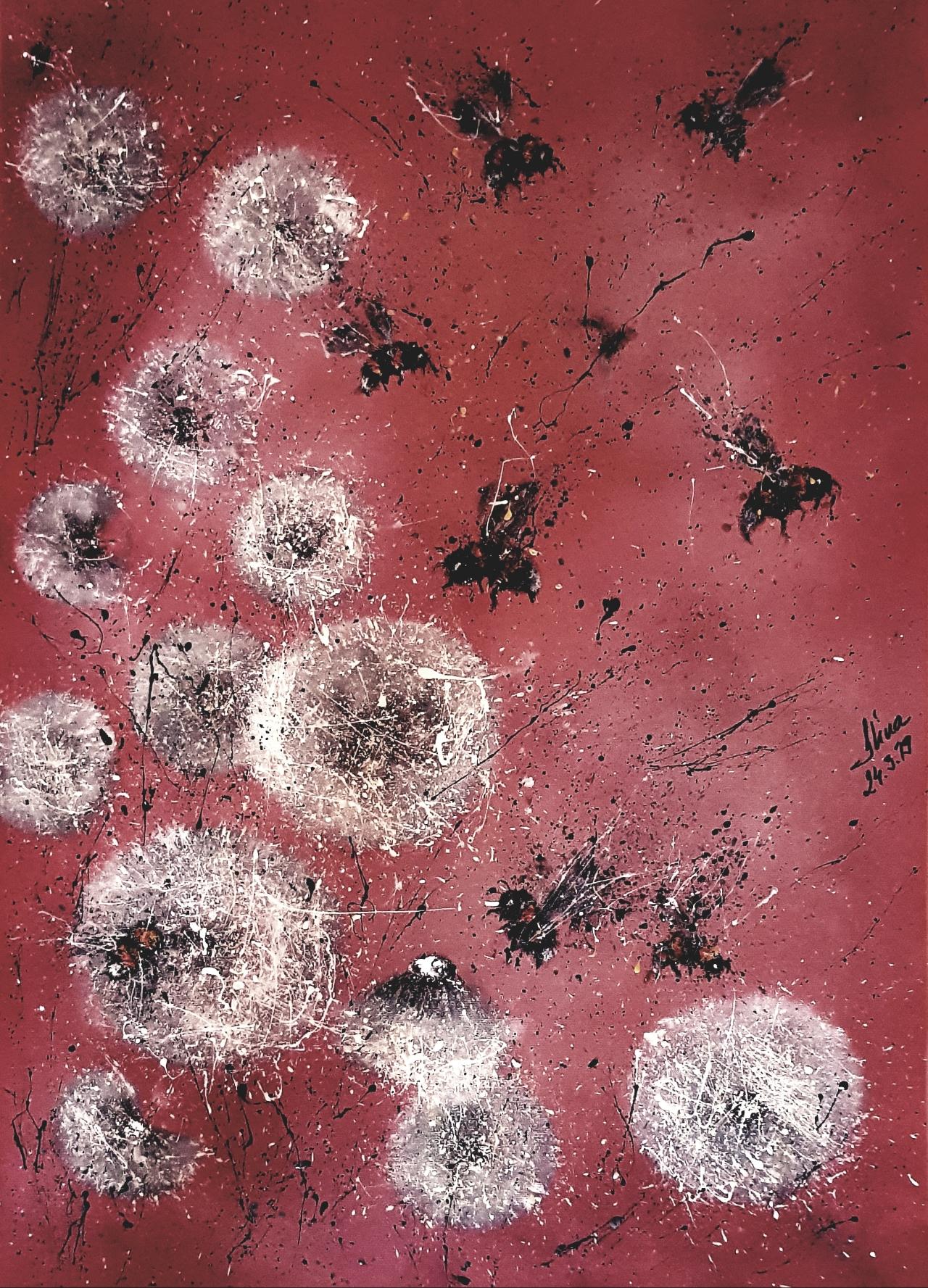 ArteDiAlina.com painting: think pink
